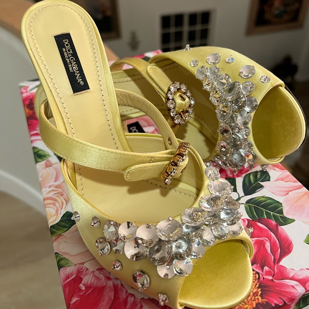 Dolce & Gabbana Crystal Embellished Heels